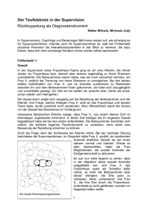 Der Teufelskreis in der Supervision