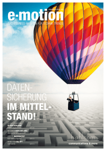 DATEN- SICHERUNG IM MITTEL-