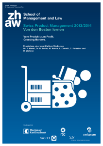 Swiss Product Management 2013/2014 Von den