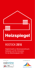 Heizspiegel 2016 - Rathaus Rostock