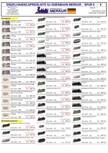 Merkur Preisliste -Train- 2015