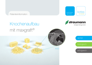 Knochenaufbau mit maxgraft®