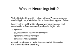 Was ist Neurolinguistik?