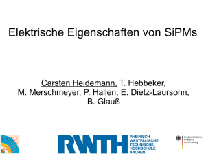 Elektrische Eigenschaften von SiPMs