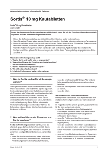 Sortis ® 10 mg Kautabletten