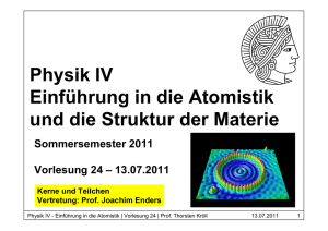 24. Vorlesung - IKP, TU Darmstadt