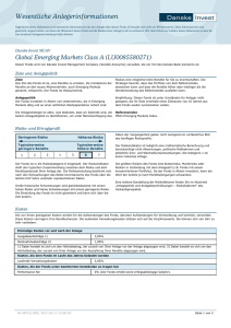Wesentliche Anlegerinformationen