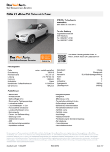 BMW X1 xDrive25d Österreich Paket