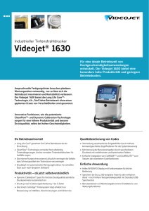 Flyer Videojet 1630