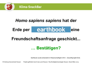 Homo sapiens sapiens hat der Erde per eine Freundschaftsanfrage