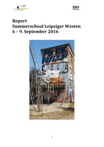 Report Summerschool Leipziger Westen 6 – 9. September 2016