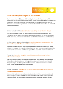 Literaturempfehlungen zu Vitamin D - Vit
