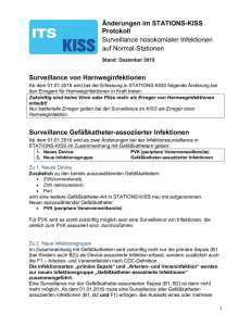 Änderungen im STATIONS-KISS Infektions