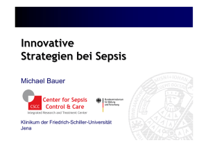 Innovative Strategien bei Sepsis