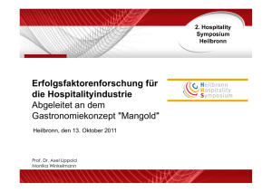 Mangold - Heilbronn Hospitality Symposium