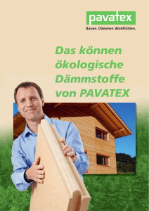 Das können ökologische Dämmstoffe von PAVATEX - Forum