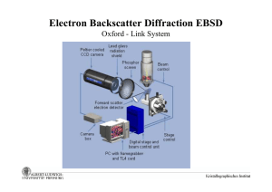 Electron Backscatter Diffraction EBSD