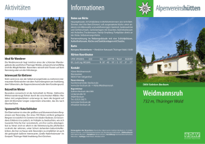 Flyer Weidmannsruh - Alpenverein Beckum