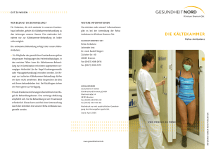 die KÄlteKammer - Gesundheit Nord