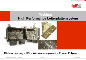 High Performance Leiterplattensystem bewegt die