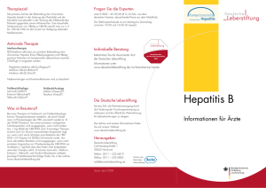 Hepatitis B - Deutsche Leberstiftung