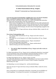 Information für Anwender Dr. Böhm Passionsblume