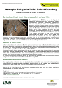 Aktionsplan Biologische Vielfalt Baden-Württemberg