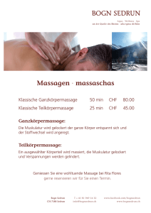Massagen ∙ massaschas