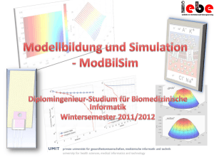 Modellbildung und Simulation - ModBilSim