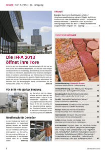 Die IFFA 2013 öffnet ihre Tore