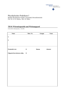 Physikalisches Praktikum I