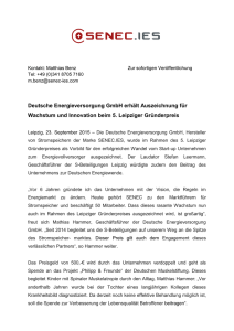 Deutsche Energieversorgung GmbH erhält