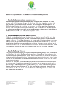 - Ligamenta Wirbelsäulenzentrum