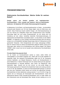 Pressetext (PDF, 94 KB ) - HEA / Fachgemeinschaft für effiziente