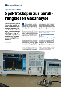 Spektroskopie zur berüh- rungslosen Gasanalyse