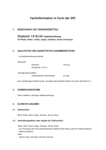 Fachinformation in Form der SPC