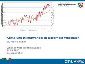 Klima und Klimawandel in Nordrhein-Westfalen