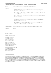 Abiturthema 1999: Leistungskurs Musik, Aufgabe 1 (Aufgabenart I/3)