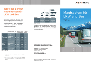 Mautsystem für LKW und Bus.