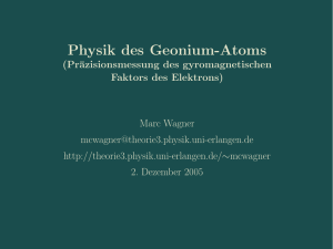 Physik des Geonium