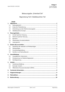 Bebauungsplan „Entenbad Ost“ Begründung Teil I: Städtebaulicher