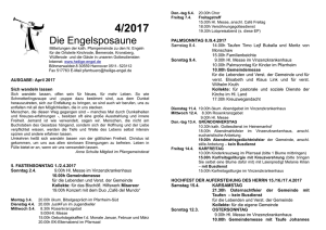 Engelsposaune April 2017 - Kath. Pfarrgemeinde Hl. Engel