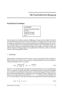 O8 Fraunhofersche Beugung