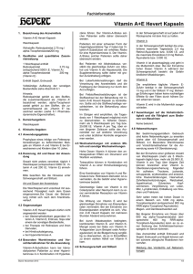 Fachinformation Vitamin A+E Hevert Kapseln