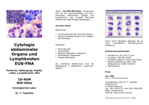 Cytologie abdominaler Organe und Lymphknoten EUS-FNA