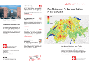 Das Risiko von Erdbebenschäden in der Schweiz