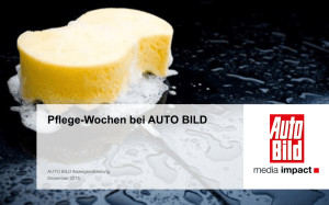 Pflege-Wochen bei AUTO BILD