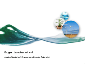 Wieviel Erdgas braucht die Energiewende? - EEG, TU-Wien