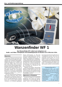 Wanzenfinder WF 1