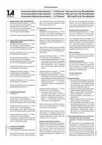 Irbesartan/Hydrochlorothiazid - 1 A Pharma® 150 mg/12,5 mg